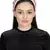 Anekaant White/Pink Art Silk Floral Sequinned  Hairband