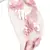 Anekaant White/Pink Art Silk Floral Sequinned  Hairband
