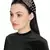 Anekaant Black/Gold Velvet Pearl & Gold Beaded Hairband
