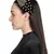 Anekaant Black/Gold Velvet Pearl & Gold Beaded Hairband
