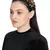 Anekaant Black/Gold Art Silk Floral Sequinned  Hairband