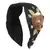Anekaant Black/Gold Art Silk Floral Sequinned  Hairband