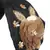 Anekaant Black/Gold Art Silk Floral Sequinned  Hairband