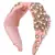 Anekaant Coral/Gold Velvet Pearl Beaded  Hairband