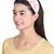 Anekaant Pink/Multi Velvet Floral Beaded  Hairband