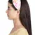 Anekaant Pink/Multi Velvet Floral Beaded  Hairband