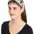 Anekaant Grey/Multi Faux Silk Floral Sequin/Beaded Hairband