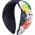 Anekaant Navy/Multi Faux Silk Sequin/Beaded Hairband