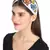 Anekaant White/Multi Faux Silk Floral Sequinned Hairband