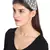 Anekaant Black/White Velvet Pearl Beaded Hairband