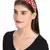 Anekaant Red/Gold Velvet  Floral Embellished Hairband