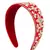Anekaant Red/Gold Velvet  Floral Embellished Hairband