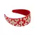Anekaant Red/Gold Velvet  Floral Embellished Hairband