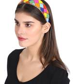 Anekaant Multi Faux Silk  Beaded Hairband
