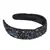 Anekaant Black/Blue Faux Silk Sequinned Hairband