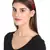 Anekaant Wine/Multi Faux Silk Floral Embellished Hairband