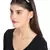 Anekaant Black/White Velevt Pearl Beaded Hairband