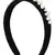 Anekaant Black/White Velevt Pearl Beaded Hairband