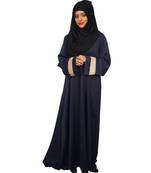 Navy A Line Women's Abaya With Matching Shyla