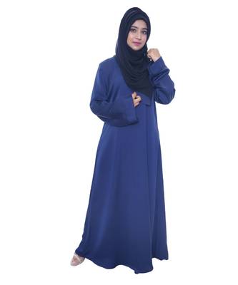 Navy A Line Women's Abaya With Matching Shyla 1