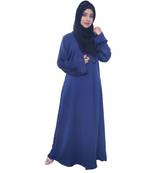 Navy A Line Women's Abaya With Matching Shyla