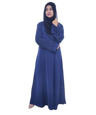 Navy A Line Women's Abaya With Matching Shyla 2