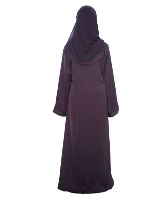 Brown A Line Women's Abaya With Matching Shyla 3
