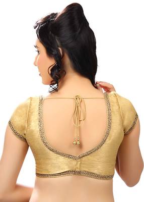 Butterfly.Light ,Soft, Wing Shaped, Padded Ready Made Stitched Blouse Gold 2