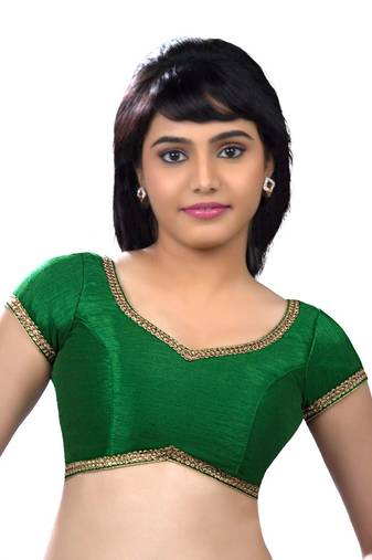 Butterfly.Light ,Soft, Wing Shaped, Padded Ready Made Stitched Blouse Green