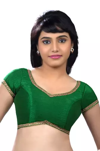 Butterfly.Light ,Soft, Wing Shaped, Padded Ready Made Stitched Blouse Green