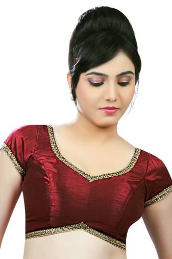 Butterfly.Light ,Soft, Wing Shaped, Padded Ready Made Stitched Blouse Maroon