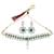 SILVER SHINE Exclusive Green Color Choker Set For Girls And Women