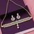 SILVER SHINE Exclusive Green Color Choker Set For Girls And Women