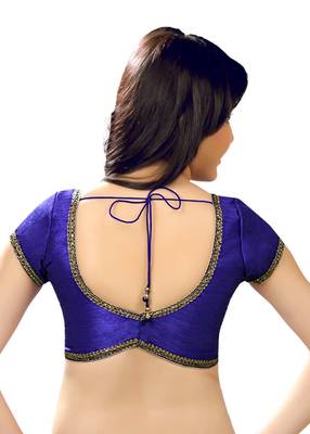 Butterfly.Light ,Soft, Wing Shaped, Padded Ready Made Stitched Blouse Royal Blue 2