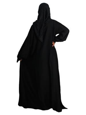 Black embroidered nida abaya 3