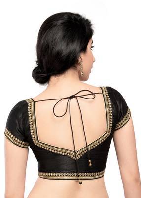 Moti & Stone Laced Ready Made Padded Stitched Blouse 2