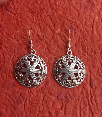 RozMili 92.5 Sterling silver Fashion Hoop Earrings for women & Girls 3