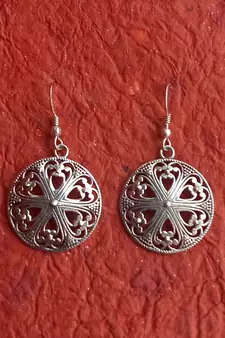 RozMili 92.5 Sterling silver Fashion Hoop Earrings for women & Girls