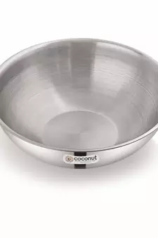 Coconut Stainless Steel  Fusion Series Triply Tasla- 1 Unit -18CM -Capacity -  800 ML (induction Friendly)