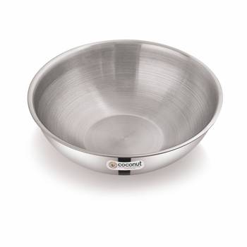 Coconut Stainless Steel  Fusion Series Triply Tasla- 1 Unit -22CM -Capacity -  1500ML (induction Friendly) 2
