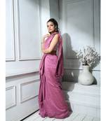 Lilac Khadi Cotton With Blouse
