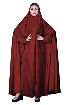 JSDC Women Casual Wear Hosiery Plain Chaderi Abaya 1