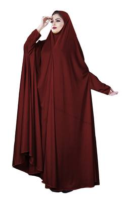 JSDC Women Casual Wear Hosiery Plain Chaderi Abaya 2