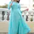 Turquoise Khadi and Gold Printed Rayon Flared Kurti