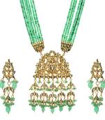 wedding Green kundan necklace-sets