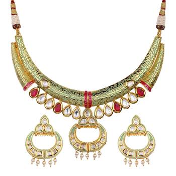 Gold kundan necklace-sets 1