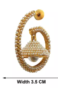 Gold onyx earrings