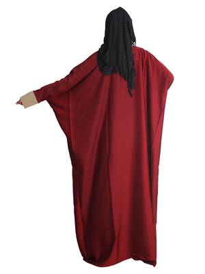 Maroon embroidered nida islamic-kaftans 3