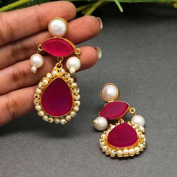 Pink danglers-drops 1