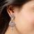 Traditional Stone Earrings for Women E2311Bl (Blue)